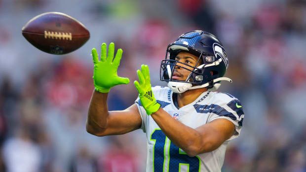 Seattle Seahawks wide receiver Tyler Lockett (16) against the Arizona Cardinals at State Farm Stadium.